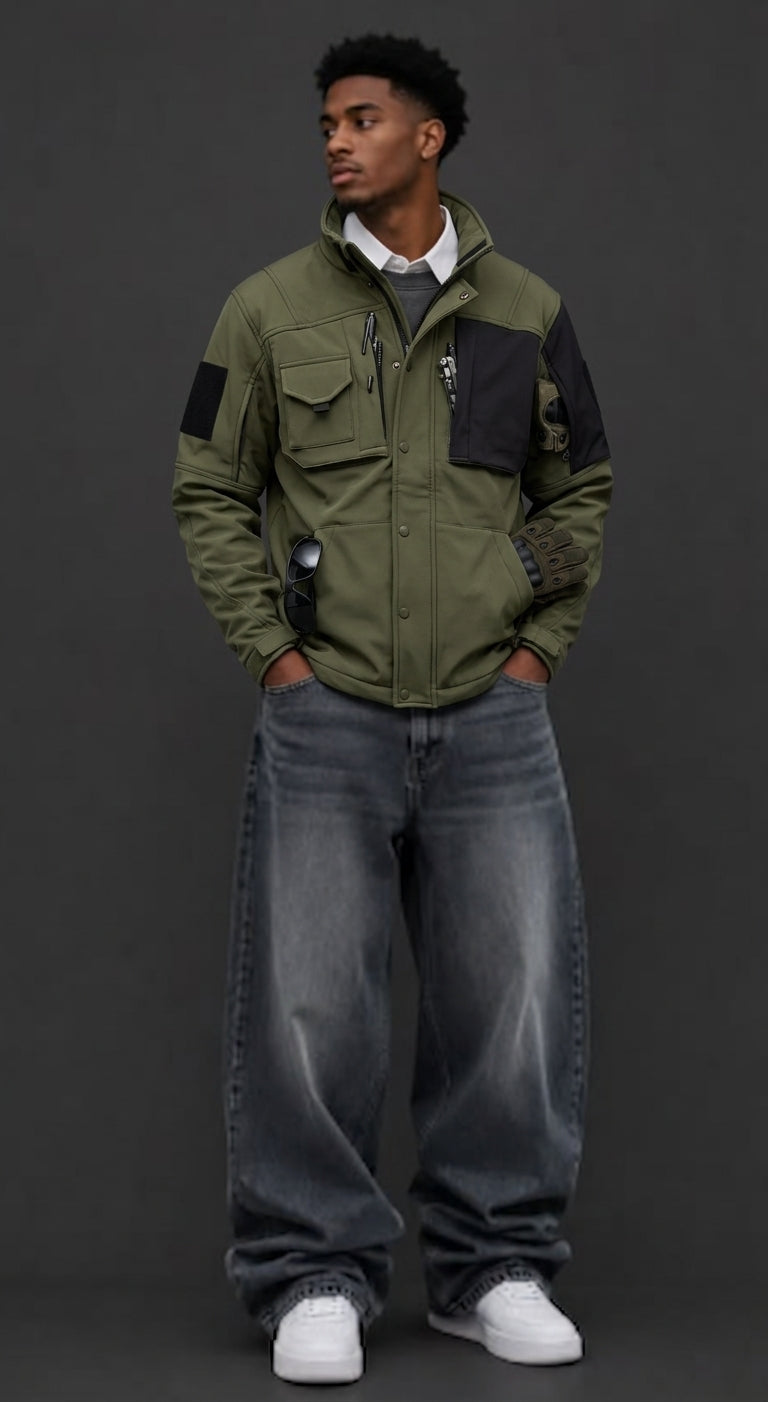 Virenzo Men Utility Jacket Cargo
